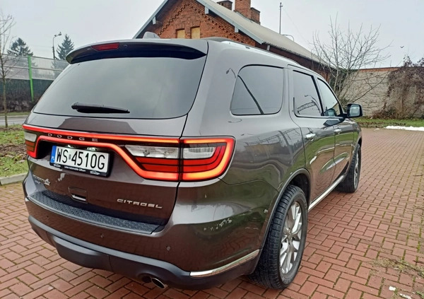 Dodge Durango cena 89000 przebieg: 221826, rok produkcji 2014 z Siedlce małe 232